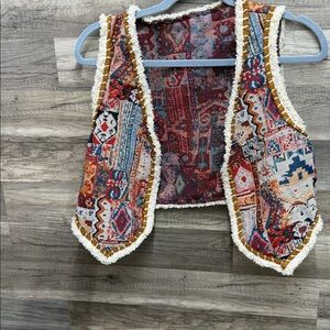BOHO multi pattern/color vest. SHEIN.